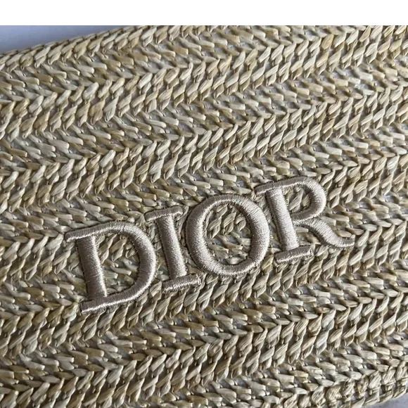 Dior Beige Woven Clutch - Picture 3 of 5